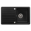 IZOR Évier de cuisine effet granit + 1 siphon + 1 mitigeur inclus