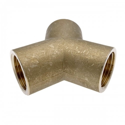 Raccord en Y femelle en laiton égal modèle 1/2" 2