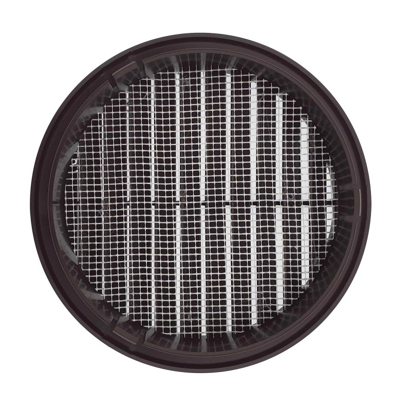 Grille ronde pour pvc et gaine avec moustiquaire Ø125