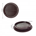 Grille ronde pour pvc et gaine avec moustiquaire Ø125