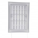 Grille intérieur avec moustiquaire et tirette  140x210mm