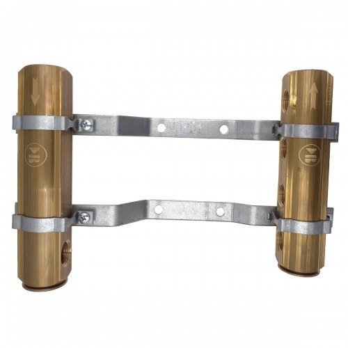 2 collecteurs barreau 4 sorties femelles + fixations 2