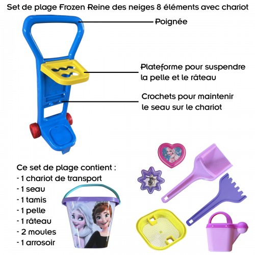 Set de plage 8 éléments avec chariot 2