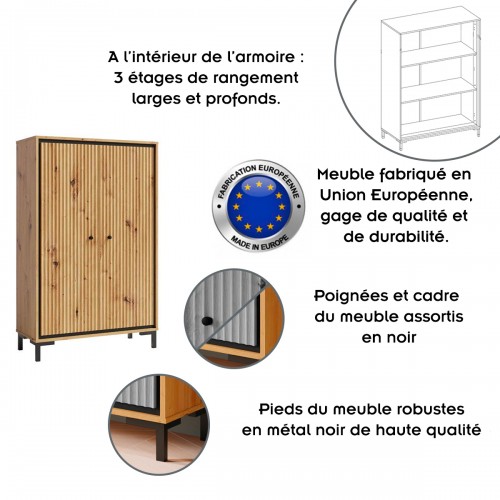 PARII Armoire à Portes bois etagères design tendance 2