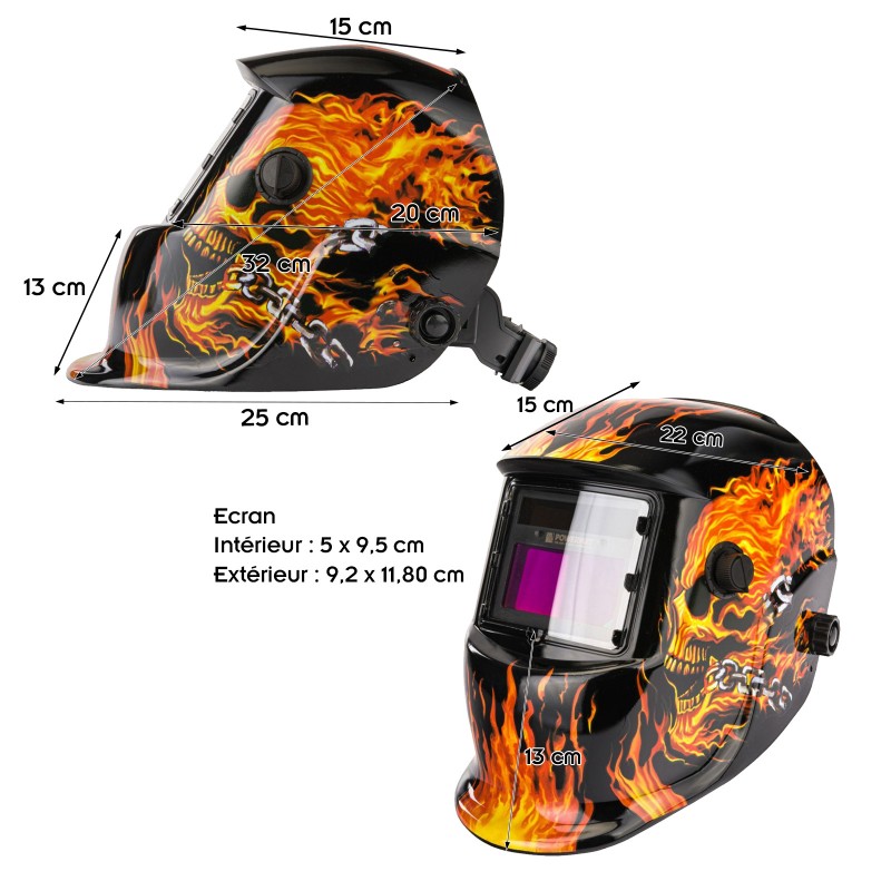 Masque de soudure Casque de soudure professionnel photochromique
