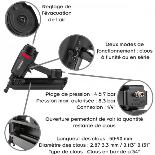 Cloueuse pneumatique professionnelle 2