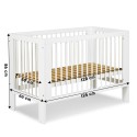 OLIVIA Lit bébé à barreaux 120x60