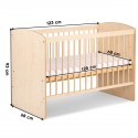 KAROLINA II Lit bébé à barreaux 120x60