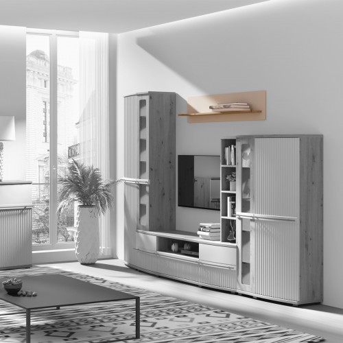 CANDY Etagère murale 140x27 en bois design moderne épuré 2