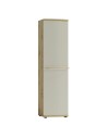 CANDY Armoire 1 porte 7 étages 49x199 cm courbée à relief en bois design épuré
