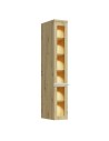 CANDY Vitrine avec LED 6 étages 25x153 cm en bois design moderne épuré