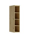 CANDY Petite bibliothèque 4 cases 25x103 cm en bois design moderne épuré