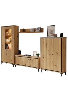 PARII Ensemble de meubles de salon Vaisselier Armoire Meuble TV Étagère design contemporain