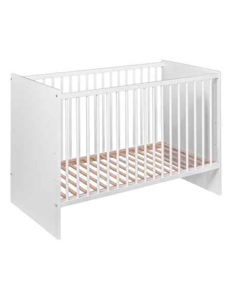 PAULA Lit bébé évolutif robuste à barreaux design moderne