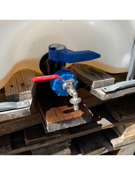 Robinet en laiton pour cuve 1000 L et adaptateur de réservoir IBC