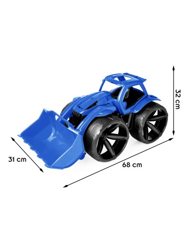 MAXIMUS Bulldozer tractopelle grand jouet maison jardin plage