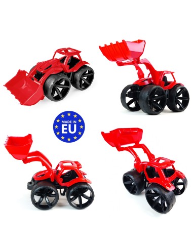 MAXIMUS Bulldozer tractopelle grand jouet maison jardin plage