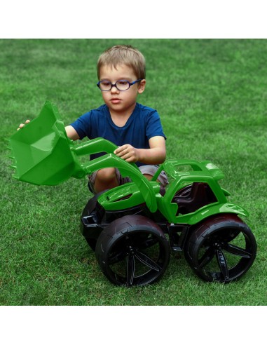 MAXIMUS Bulldozer tractopelle grand jouet maison jardin plage