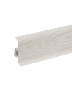 Plinthes goulotte passe-câble PVC 59 mm - 1,10 m avec raccords inclus