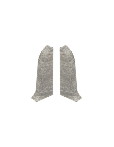 Butées aveugles gauche et droite pour plinthe PVC 59 mm