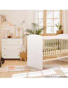 KAROLINA II Ensemble lit bébé 120x60 et commode à langer 3 tiroirs 2