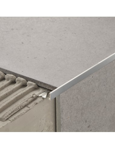 Profilé de finition en aluminium pour carrelage angle droit 10 mm longueur 2,5 m