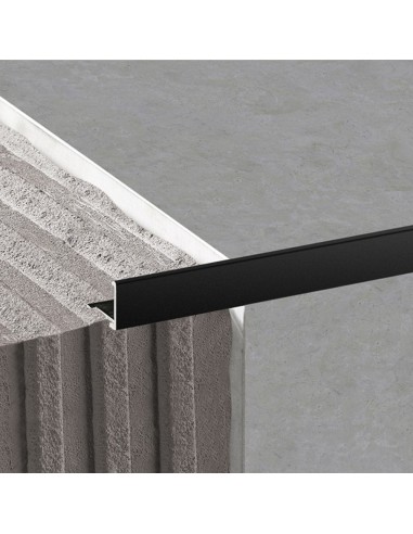 Profilé de finition en aluminium pour carrelage angle droit 10 mm longueur 2,5 m
