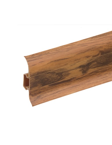 Plinthes goulotte passe-câble PVC 59 mm - 1,10 m avec raccords inclus