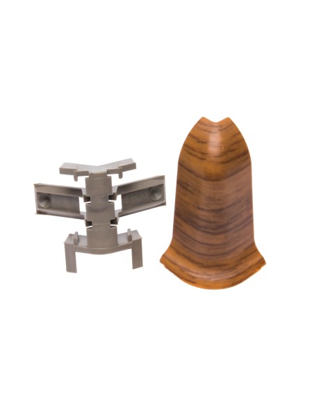 Plinthes goulotte passe-câble PVC 59 mm - 1,10 m avec raccords inclus