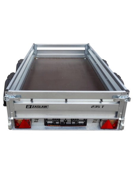 Remorque double essieu 235T ridelles avant/arrière ouvrantes démontage latéral rapide