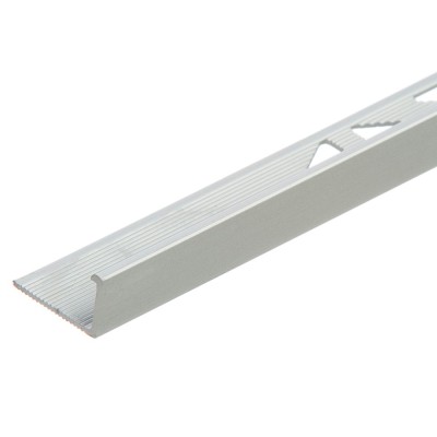 Profilé de finition d'angle pour carrelage  aluminium anode 12,5 mm longueur 2,5 m
