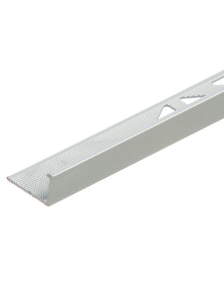 Profilé de finition d'angle pour carrelage  aluminium anode 12,5 mm longueur 2,5 m