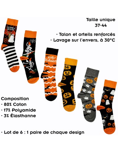 Chaussettes fantaisie unisexes en coton taille unique 37-44