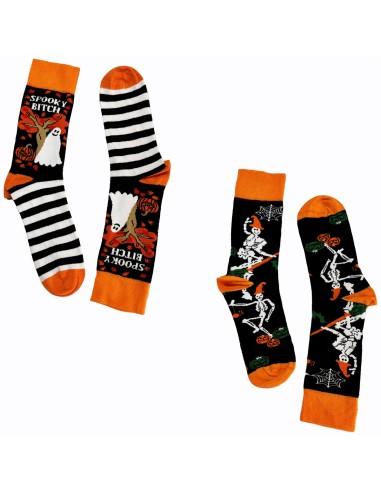 Chaussettes fantaisie unisexes en coton taille unique 37-44