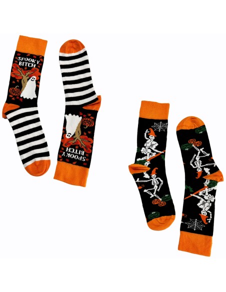 Chaussettes fantaisie unisexes en coton taille unique 37-44