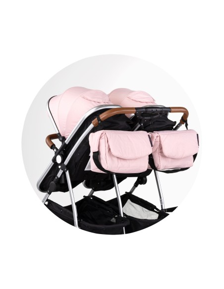 Poussette jumeaux ou enfants rapprochés avec ou sans siège auto