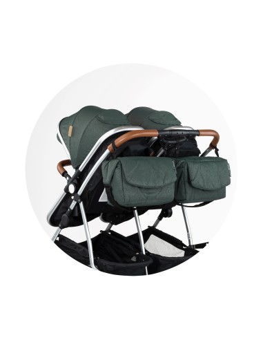 Poussette jumeaux ou enfants rapprochés avec ou sans siège auto