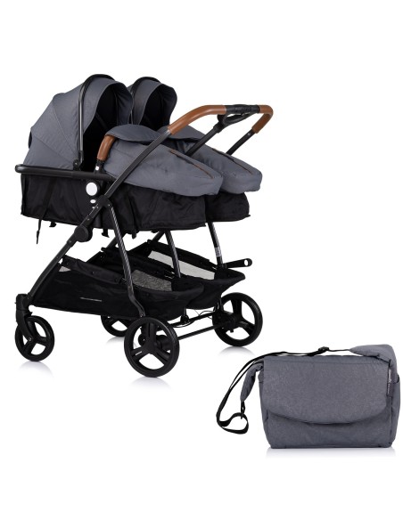 Poussette jumeaux ou enfants rapprochés avec ou sans siège auto