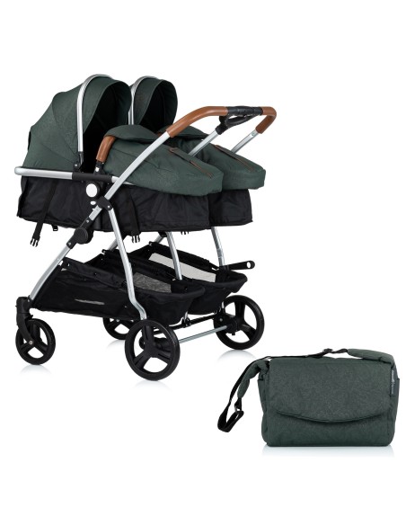 Poussette jumeaux ou enfants rapprochés avec ou sans siège auto