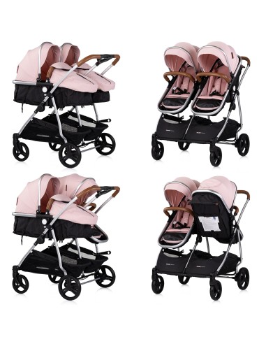 Poussette jumeaux ou enfants rapprochés avec ou sans siège auto