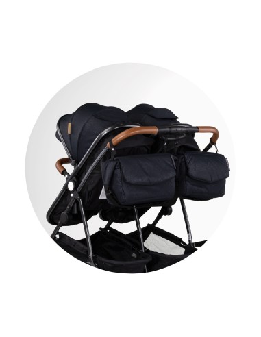 Poussette jumeaux ou enfants rapprochés avec ou sans siège auto