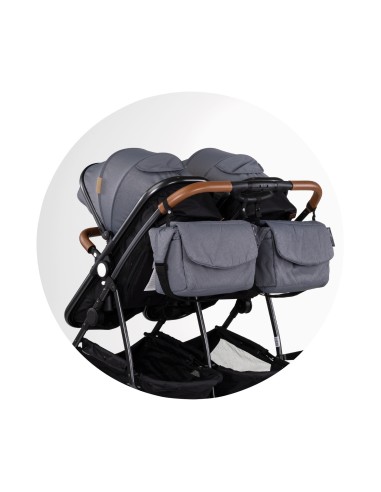 Poussette jumeaux ou enfants rapprochés avec ou sans siège auto