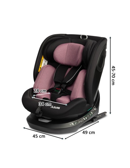 Siège auto AZURE i-Size 360° Isofix 40 à 150 cm inclinable