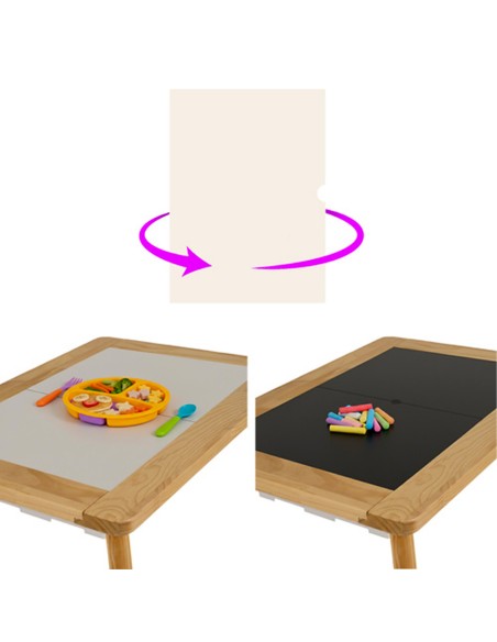 Table Sensorielle en Bois avec Tabouret