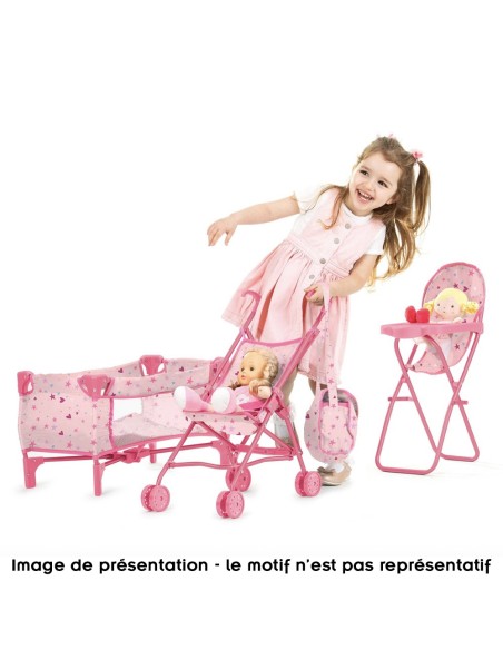 TRIXY Poussette de Poupée Pliable Chaise Haute Sac à Langer et Lit parapluie Enfant