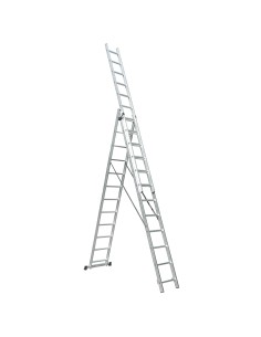 UP Echelle transformable en aluminium coulissant extensible 3 plans