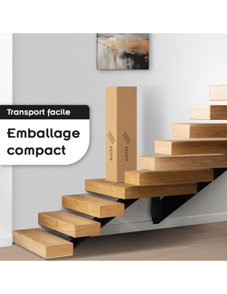 AUSTEN Sommier ergonomique à lattes larges et flexibles en bois de bouleau