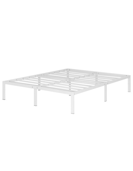 SAPPHO Cadre de lit en acier avec espace de rangement - Montage facile -