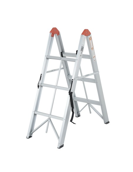 Échelle double pliante aluminium CLIMB – 3, 4 ou 5 marches
