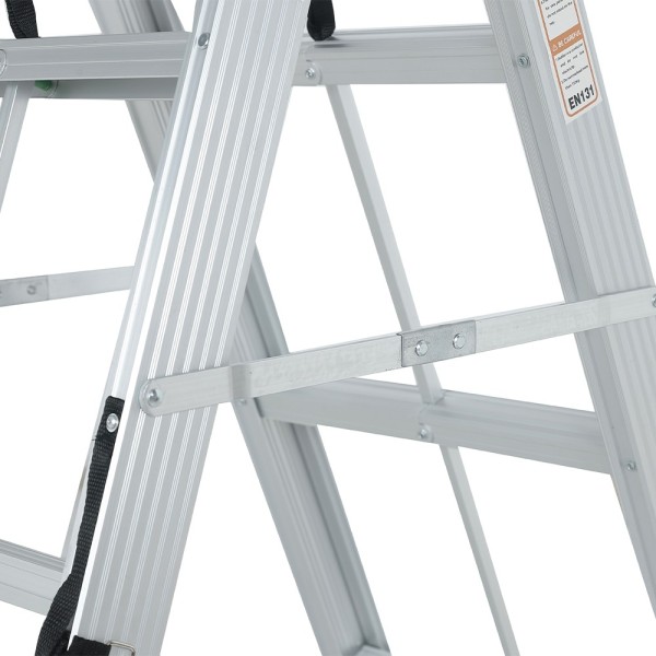 Échelle double pliante aluminium CLIMB – 3, 4 ou 5 marches